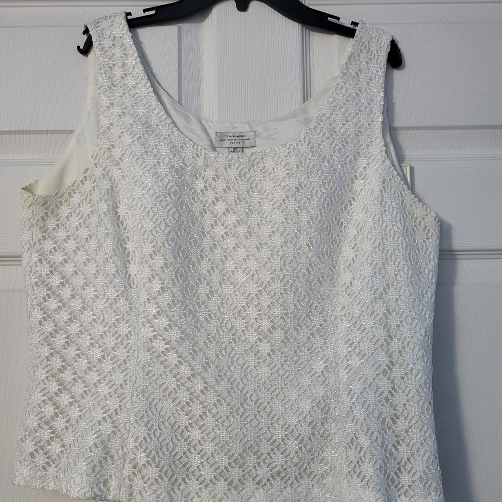 Chico's White Lace Tank Top
